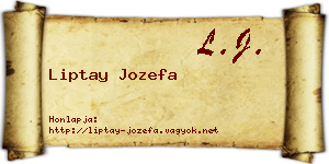 Liptay Jozefa névjegykártya